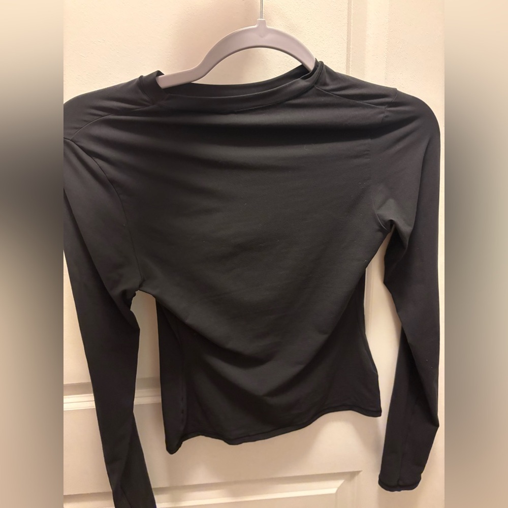 SKIMS Black Long Sleeve Fits Everybody T shirt